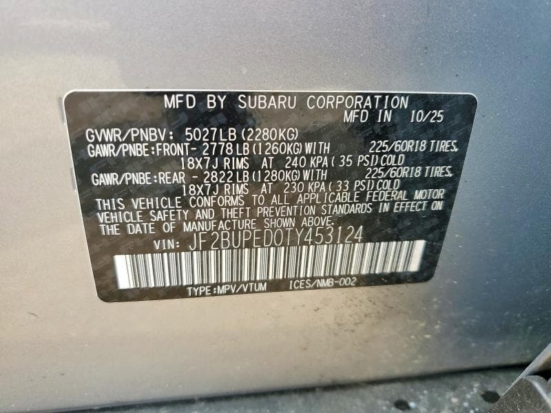 2026 SUBARU OUTBACK TOURING TOURING 13