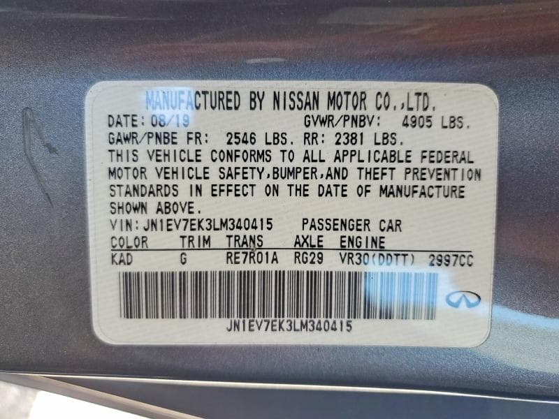 2020 INFINITI Q60 3.0T LUXE 12