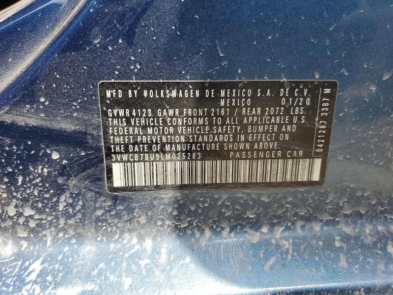 2020 VOLKSWAGEN JETTA S 12