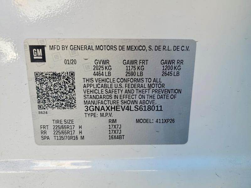 2020 CHEVROLET EQUINOX LS 13