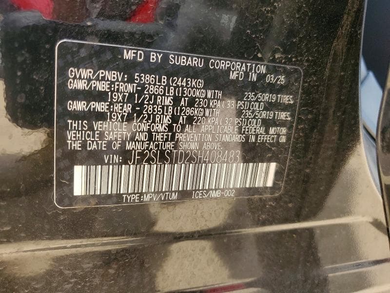 2025 SUBARU FORESTER TOURING 14