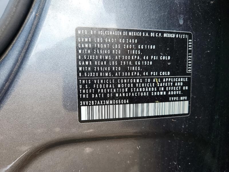 2021 VOLKSWAGEN TIGUAN SE SE 13