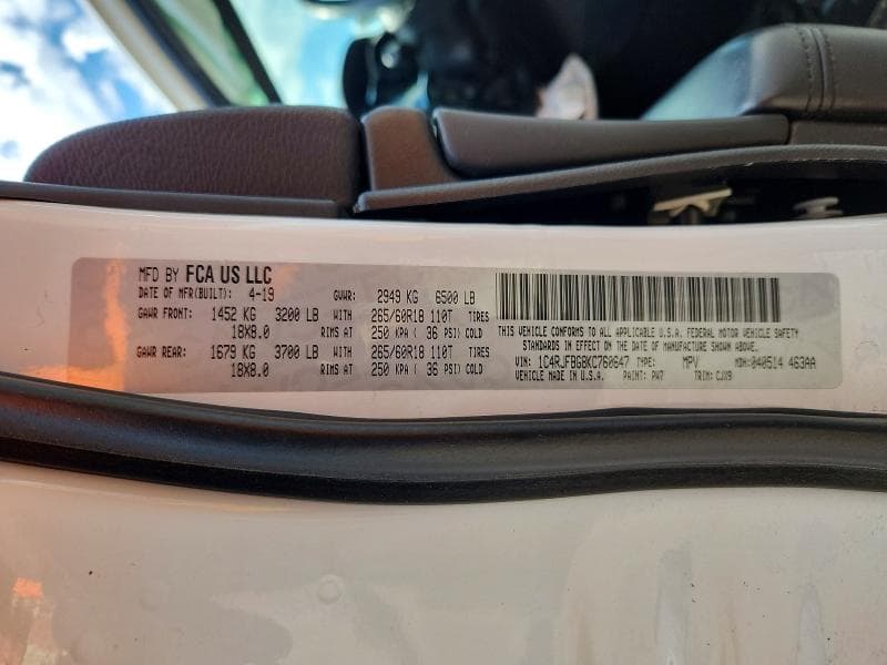 2019 JEEP GRAND CHEROKEE LIMITED 14