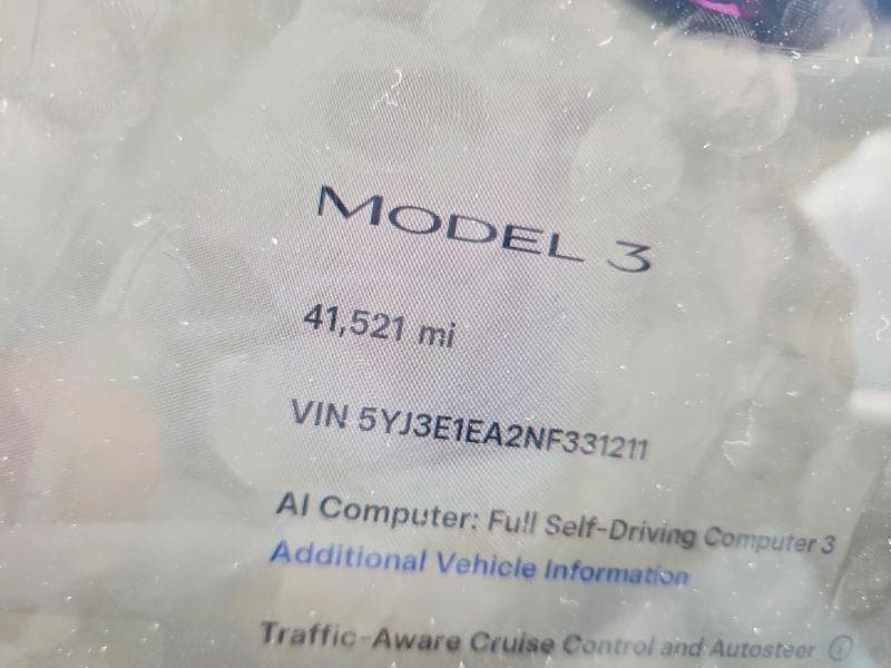 2022 TESLA MODEL 3 9