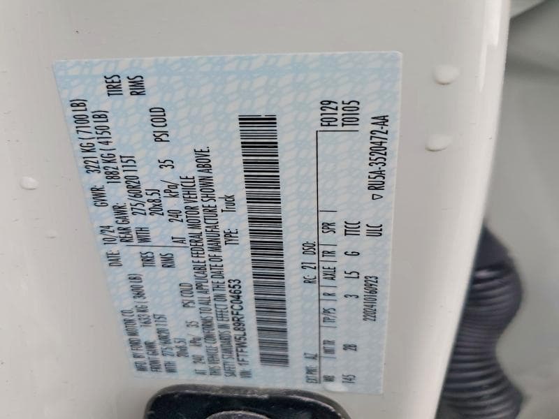2024 FORD F150 LARIAT LARIAT 12