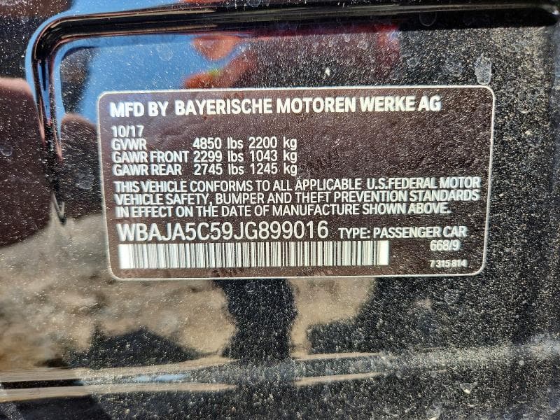 2018 BMW 530 I 13