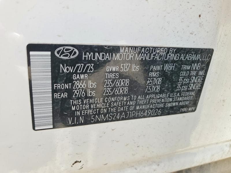 2023 HYUNDAI SANTA FE SEL 12