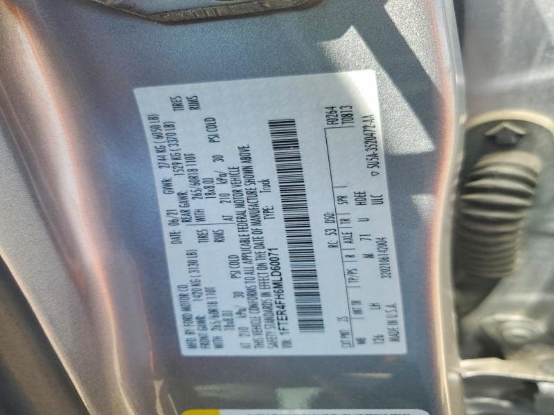 2021 FORD RANGER XL 12