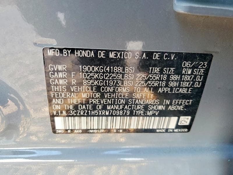 2024 HONDA HR-V SPORT 12