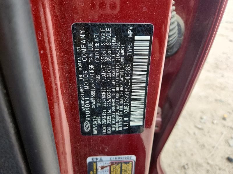 2019 HYUNDAI TUCSON SE 13