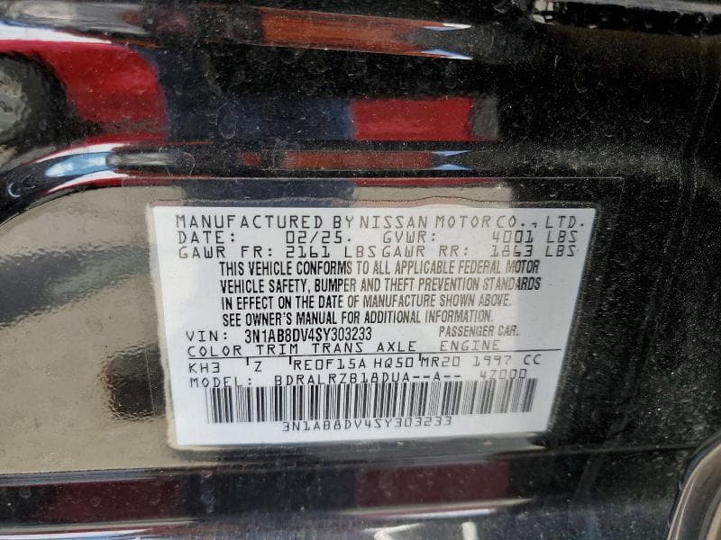 2025 NISSAN SENTRA 12