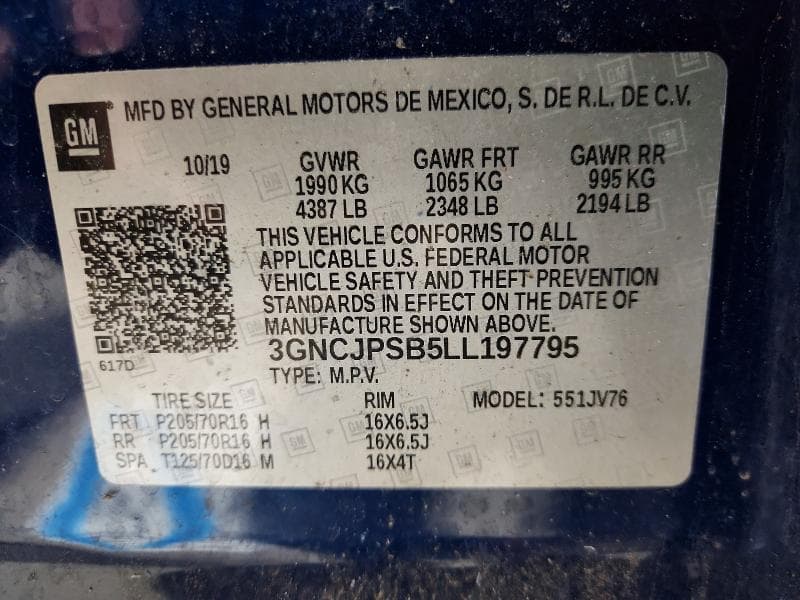 2020 CHEVROLET TRAX 1LT 1LT 14