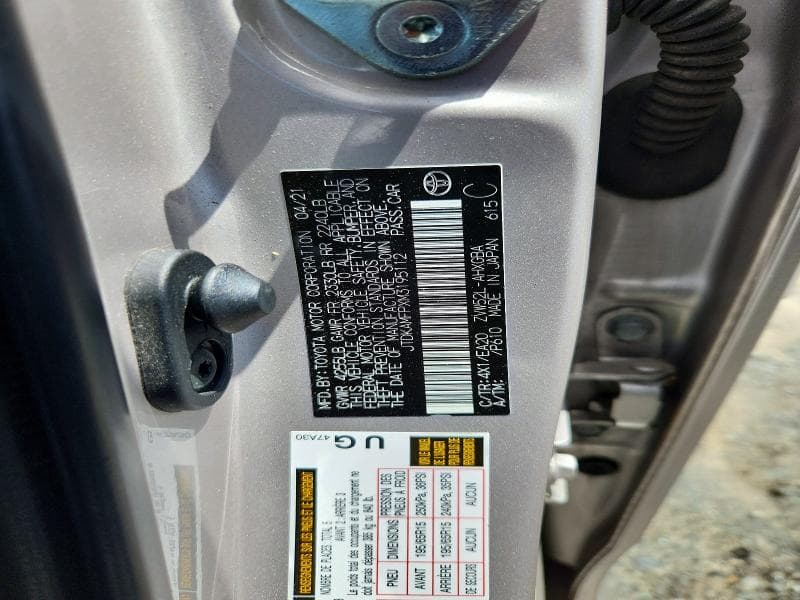 2021 TOYOTA PRIUS PRIME LIMITED 12