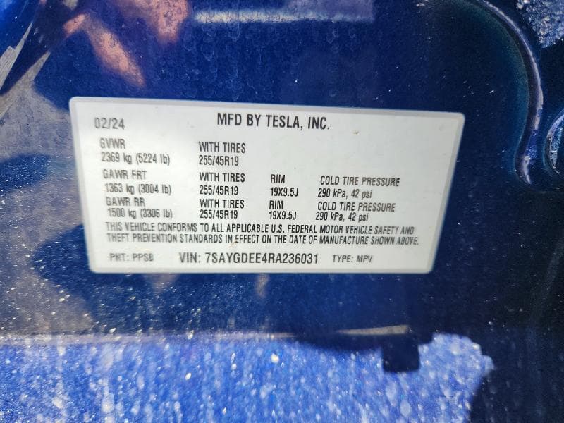 2024 TESLA MODEL Y 12