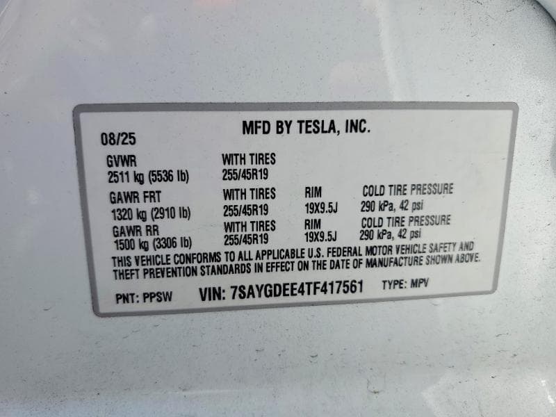 2026 TESLA MODEL Y 13