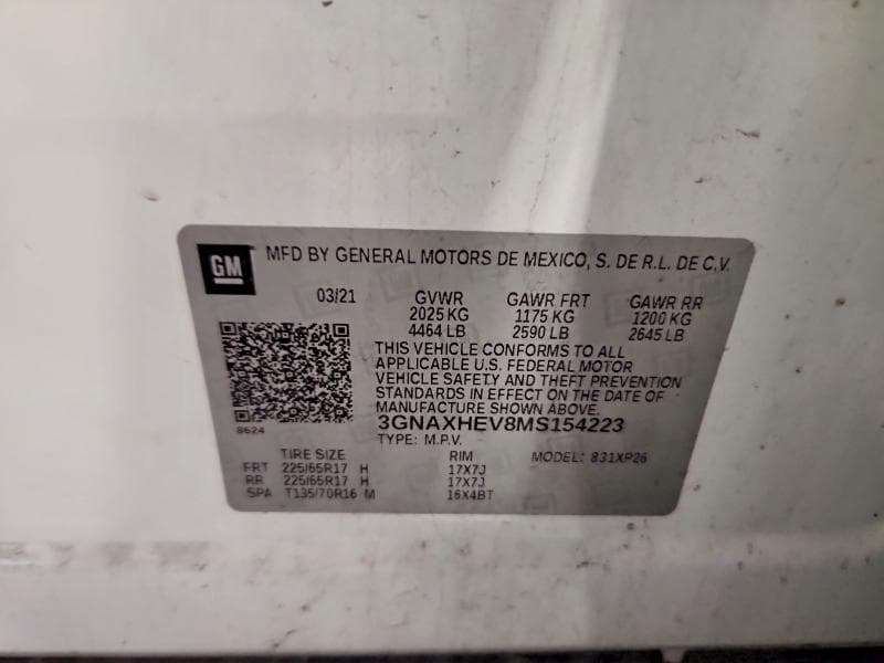 2021 CHEVROLET EQUINOX LS 13