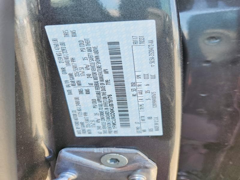 2019 FORD ESCAPE 13
