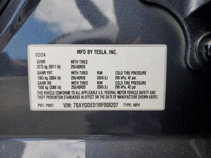 2024 TESLA MODEL Y 13