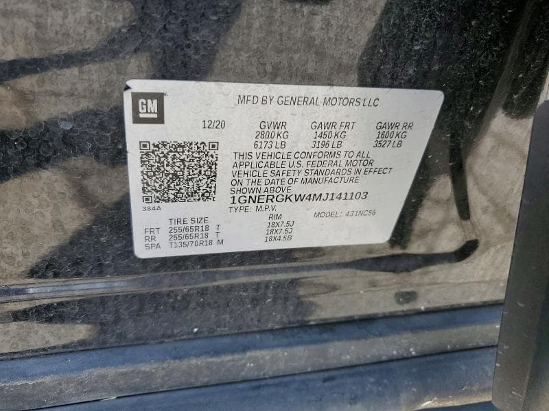2021 CHEVROLET TRAVERSE LT 13