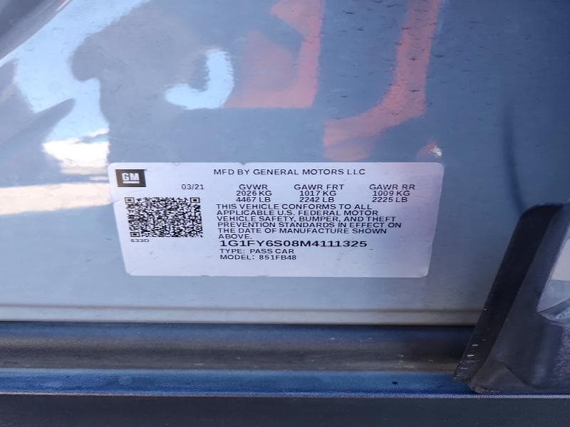 2021 CHEVROLET BOLT EV LT 12