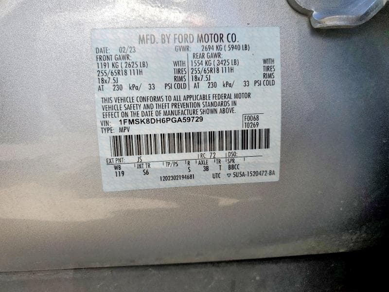2023 FORD EXPLORER XLT 14
