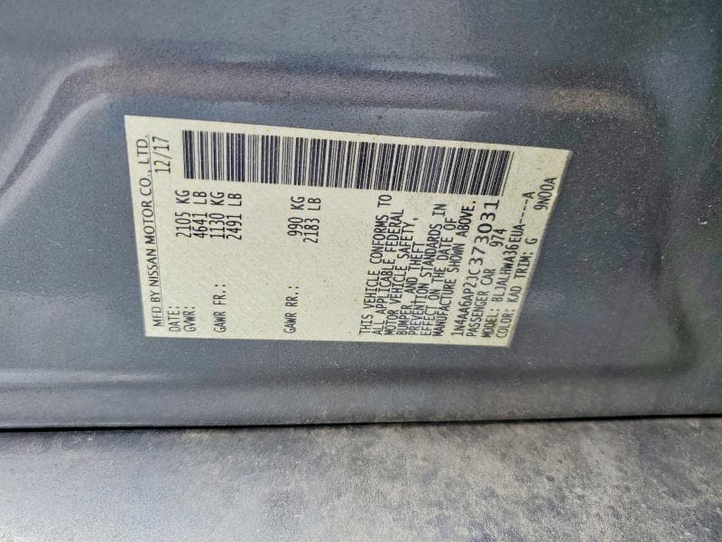 2018 NISSAN MAXIMA PLATINUM 12