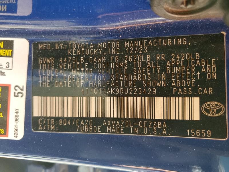 2024 TOYOTA CAMRY SE SE 12