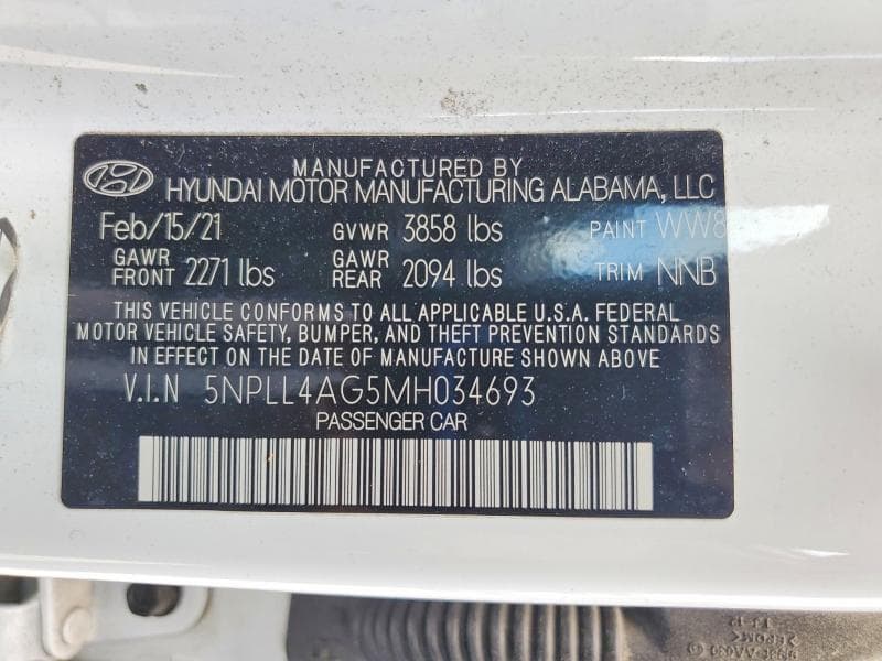 2021 HYUNDAI ELANTRA SE 12