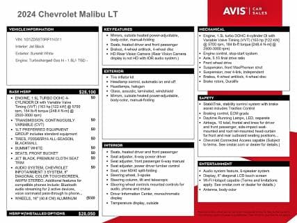 2024 CHEVROLET MALIBU LT LT 13