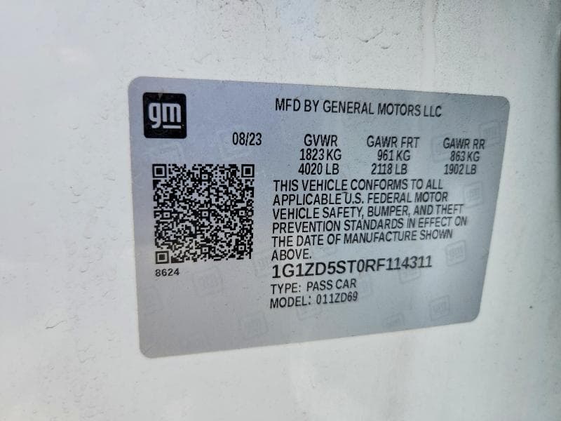 2024 CHEVROLET MALIBU LT LT 14