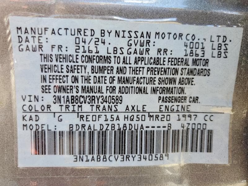 2024 NISSAN SENTRA SV SV 13
