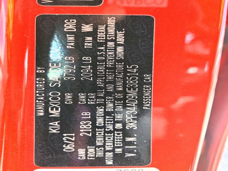 2021 KIA FORTE GT LINE GT LINE 12
