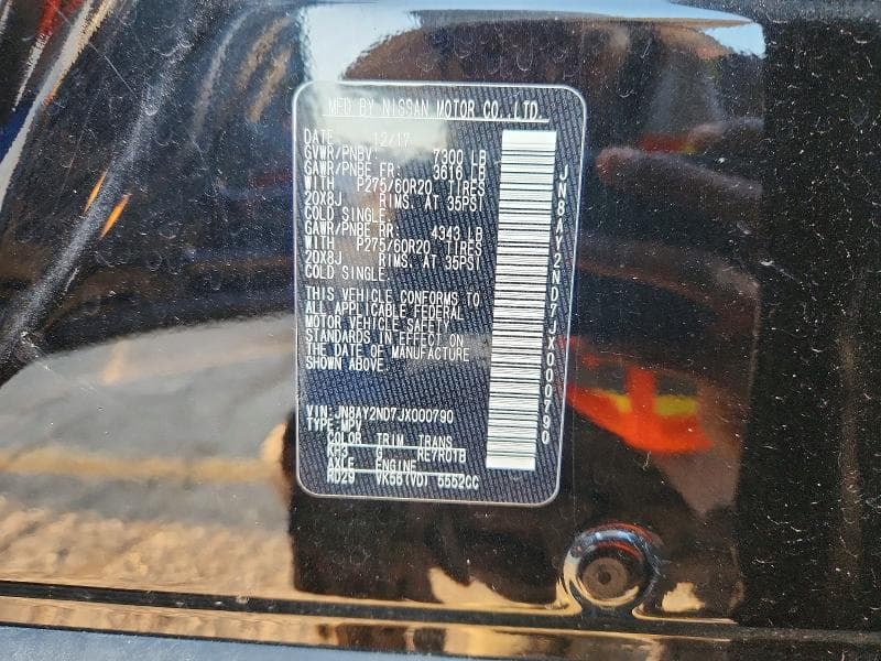 2018 NISSAN ARMADA SL SL 13