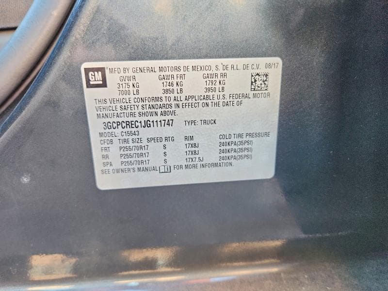 2018 CHEVROLET SILVERADO C1500 LT 13
