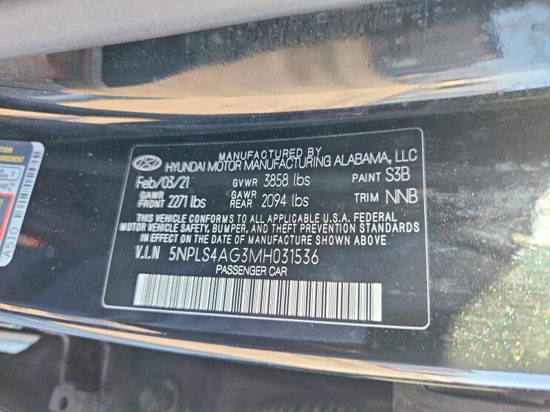 2021 HYUNDAI ELANTRA SEL SEL 12