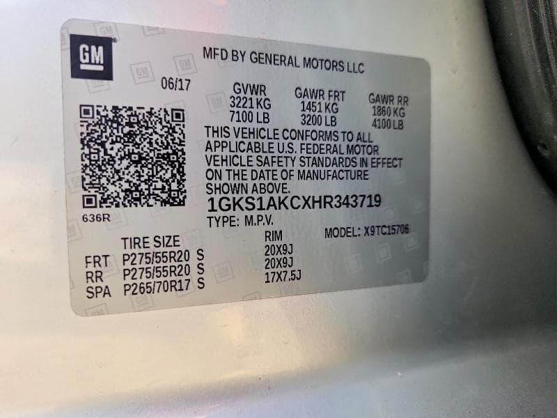 2017 GMC YUKON SLE SLE 14