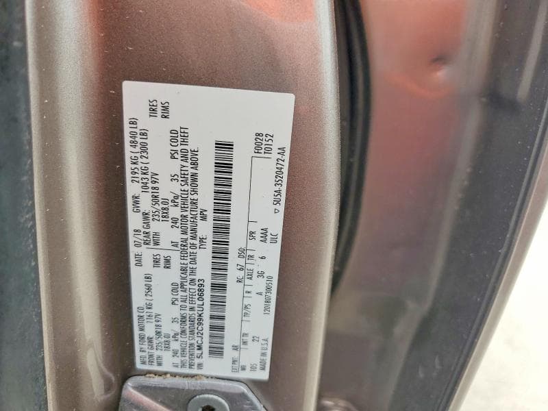 2019 LINCOLN MKC SELECT SELECT 13