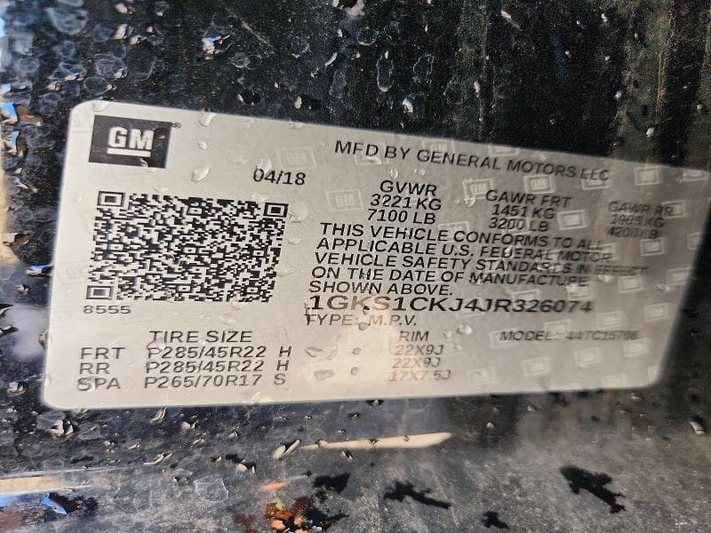 2018 GMC YUKON DENALI DENALI 13