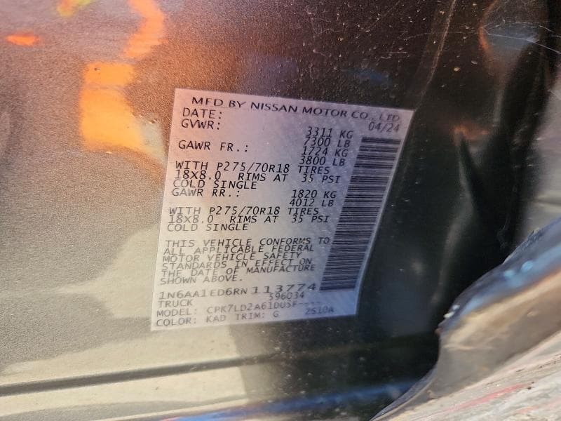 2024 NISSAN TITAN PRO-4X 12