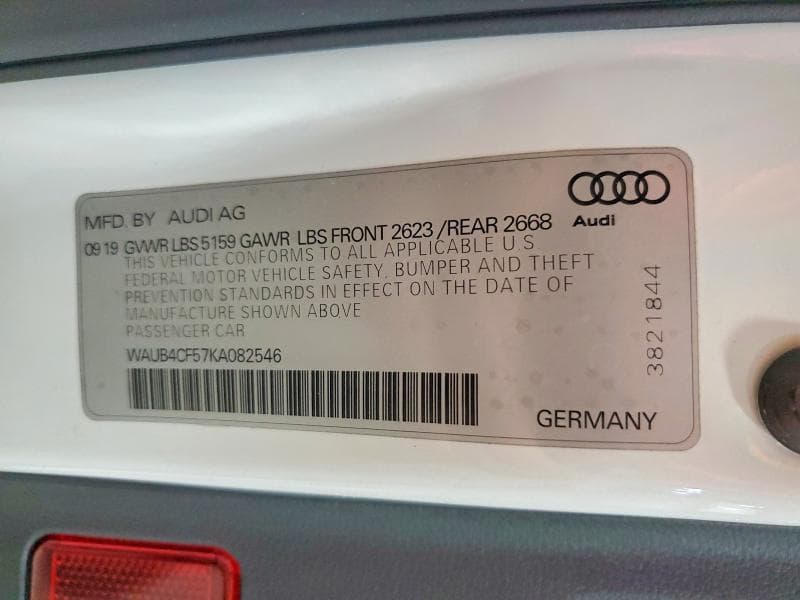 2019 AUDI S5 PREMIUM PLUS 12