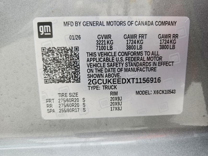 2026 CHEVROLET SILVERADO K1500 RST K1500 RST 12