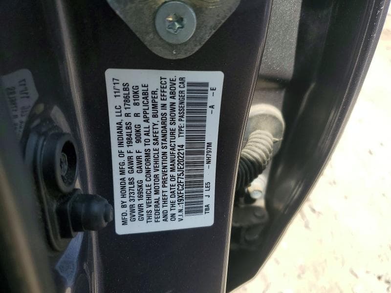 2018 HONDA CIVIC EX 12