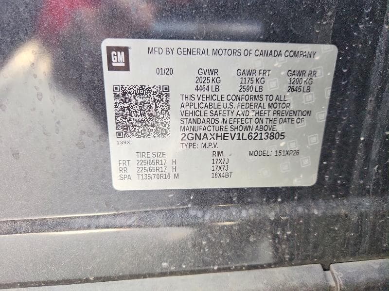 2020 CHEVROLET EQUINOX LS LS 13