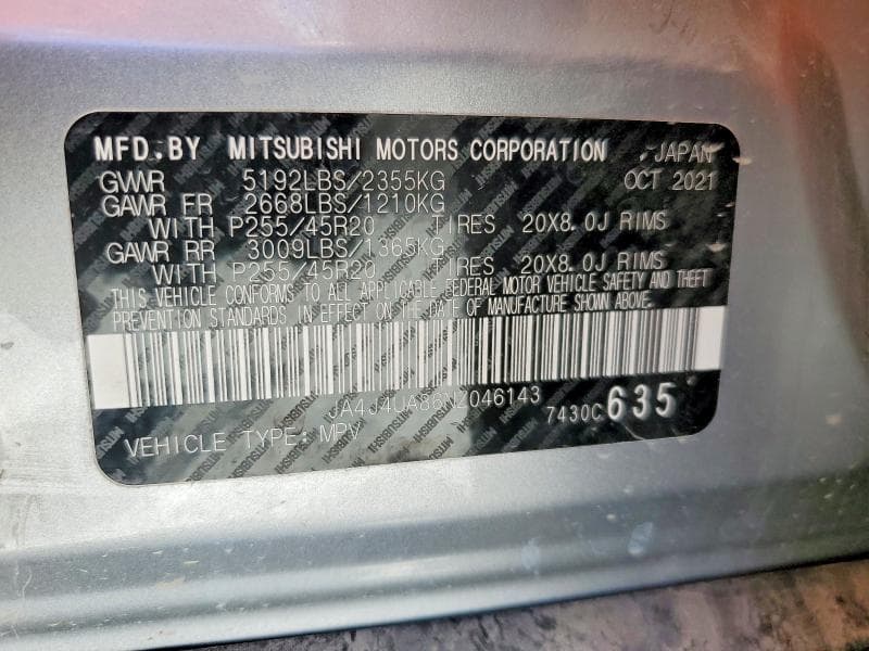 2022 MITSUBISHI OUTLANDER SE 13