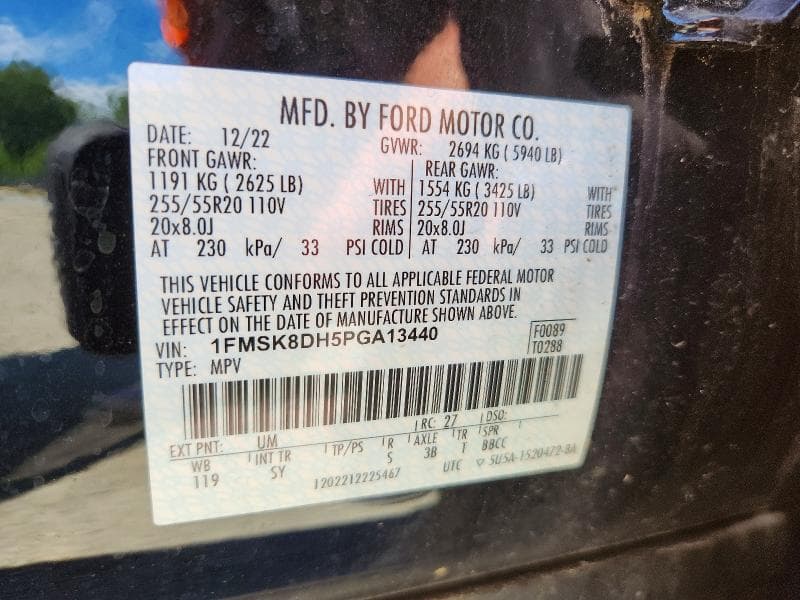 2023 FORD EXPLORER XLT 13