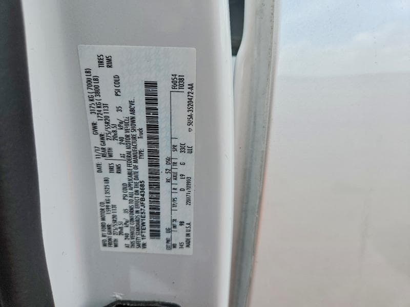 2018 FORD F150 SUPERCREW 12