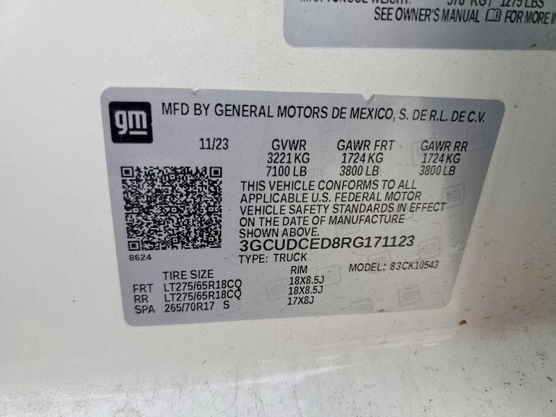 2024 CHEVROLET SILVERADO K1500 TRAIL BOSS CUSTOM 12