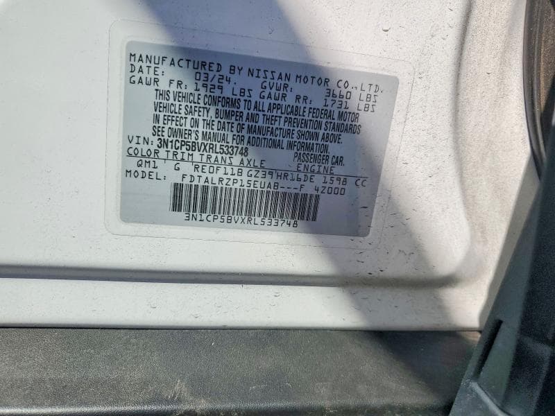 2024 NISSAN KICKS S 14