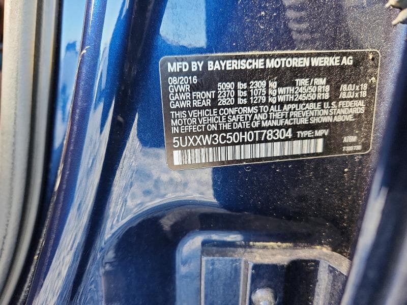 2017 BMW X4 XDRIVE28I XDRIVE28I 14