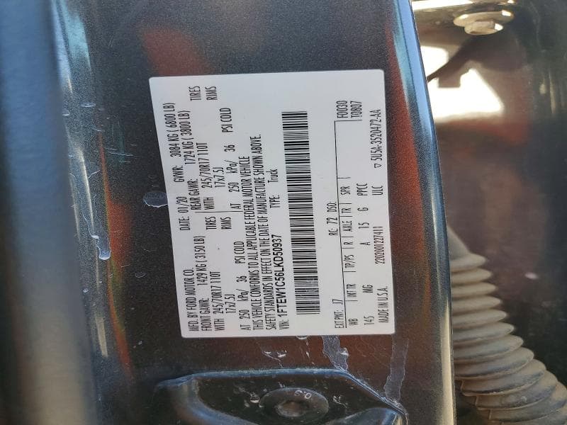 2020 FORD F150 XLT 5.0L V8 XLT 13